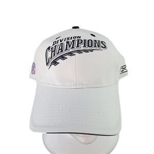 Division Champions NFL Reebok White Baseball Cap Hat Strapback - New!